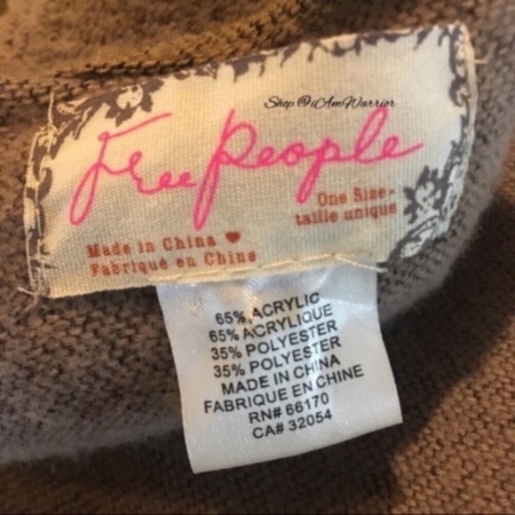 Free People *rare* fringe ruana blanket wrap *shop@iamwarrior - Picture 9 of 10